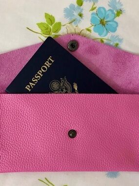 Hand Crafted Pink Wallet Clutch